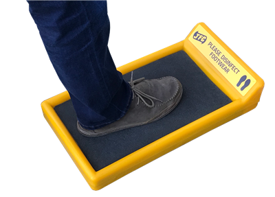 Desinfektionsbad (für Schuhe/Stiefel) - gelb